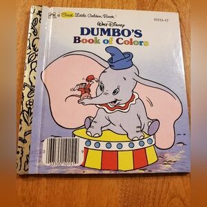 Disney's, Dumbo's Book of Colors, First Little Golden Book, Used 1988